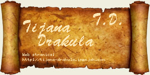 Tijana Drakula vizit kartica